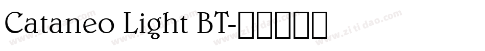 Cataneo Light BT字体转换